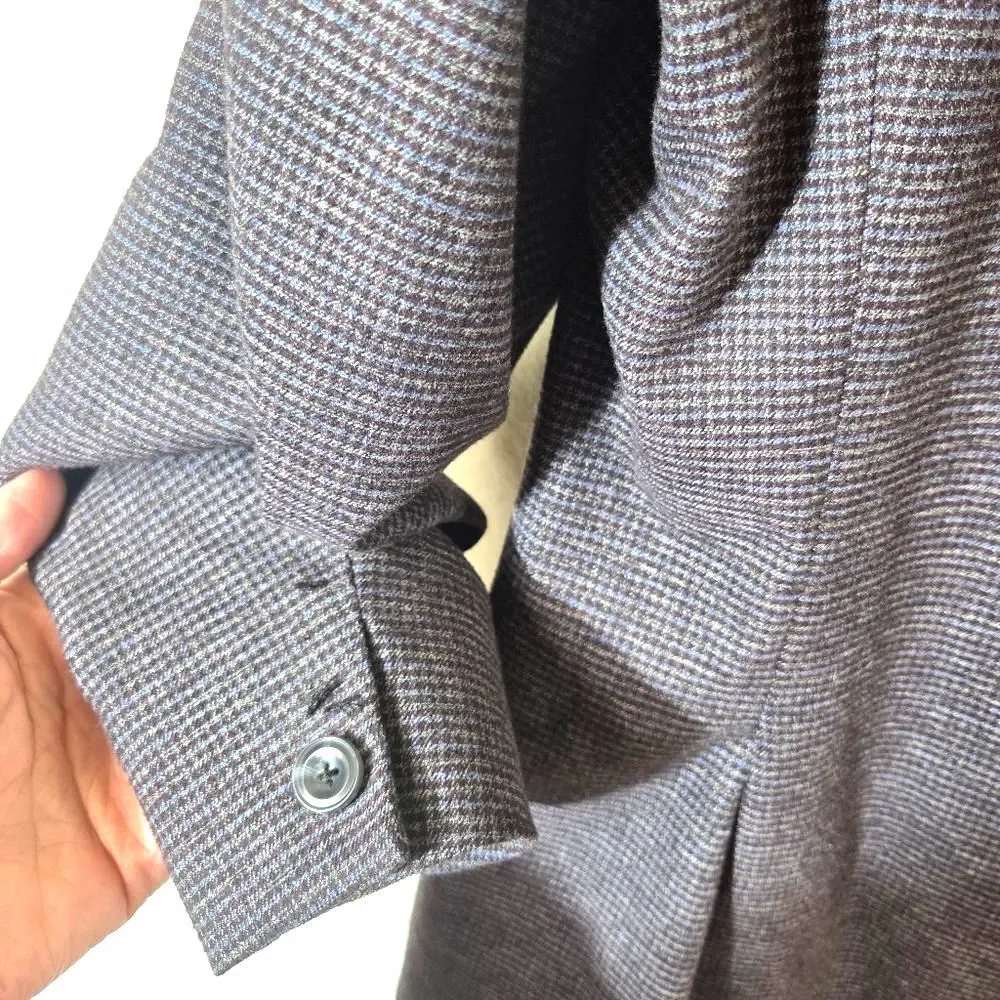 Michael Kors Men’s Blazer Sport Coat 42R Brown Check Wool Blend